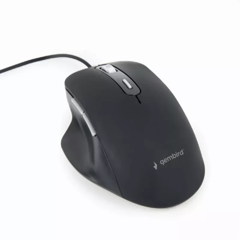 GEMBIRD Optical LED Mouse MUS-6B-02 Corded USB - 6 Button Wheel Black
