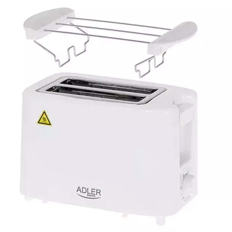 Toaster Adler AD 3223 2 slice 750 W White