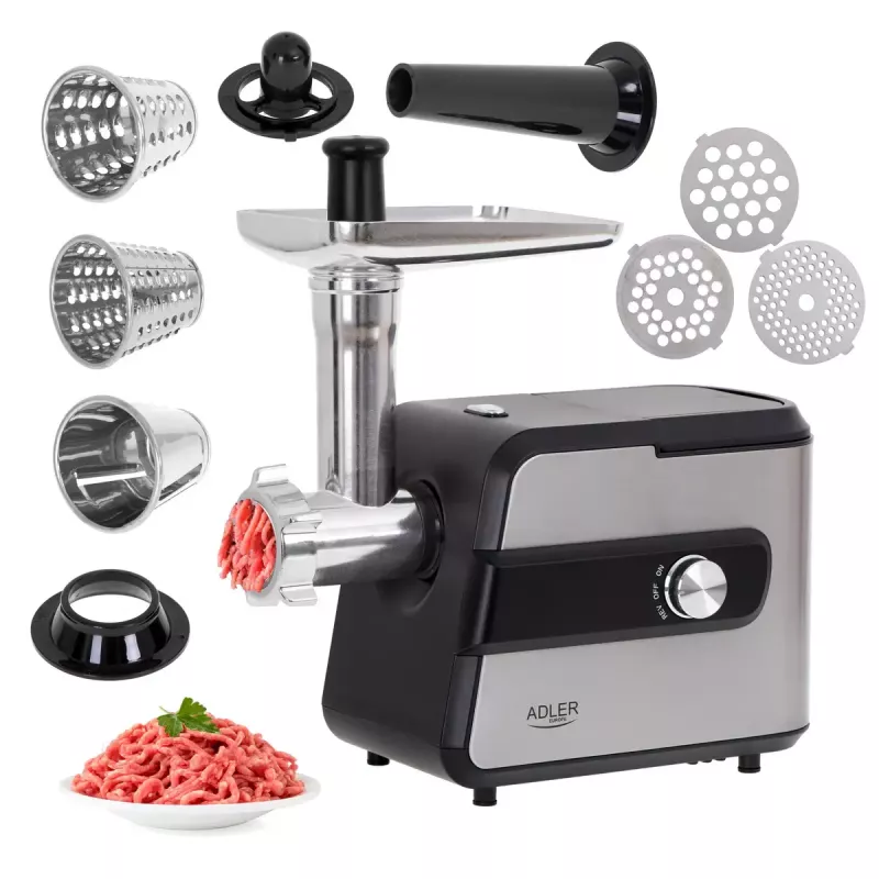 Mincer Adler AD 4813 2000 W Black Silver