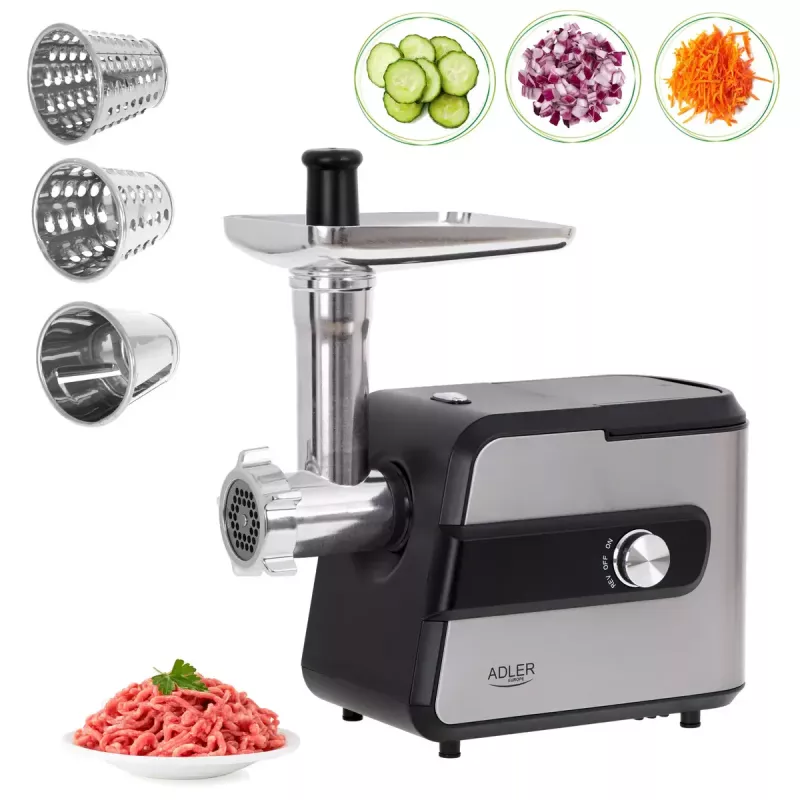 Mincer Adler AD 4813 2000 W Black Silver