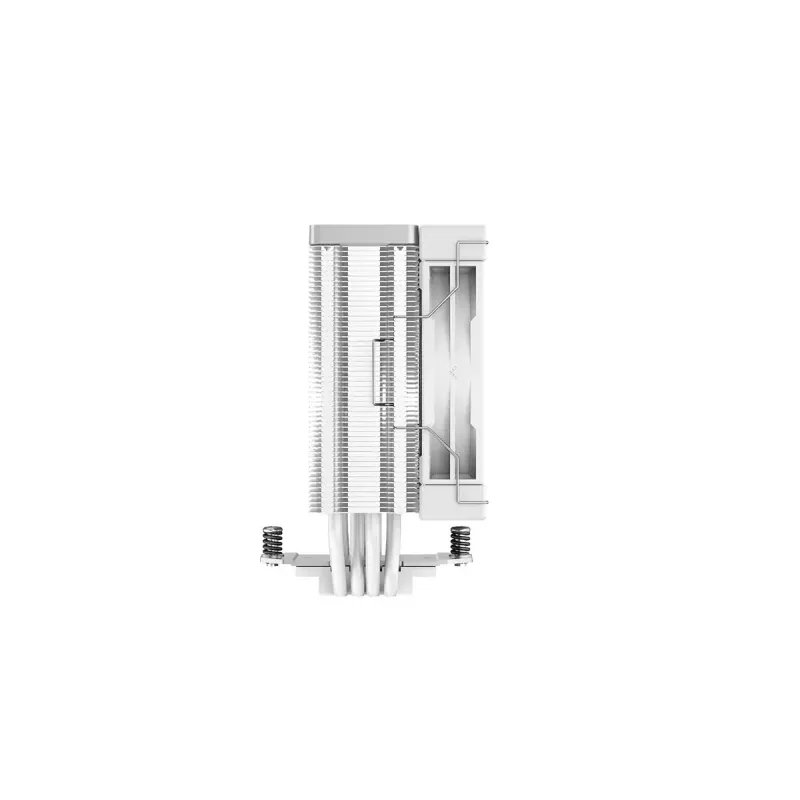 Air cooler DeepCool AK400 WH — 4×6 mm copper heat pipes, 120 mm FDB fan, 1850 RPM, 66.47 CFM, fits LGA 1700 and common Intel/AMD sockets, white