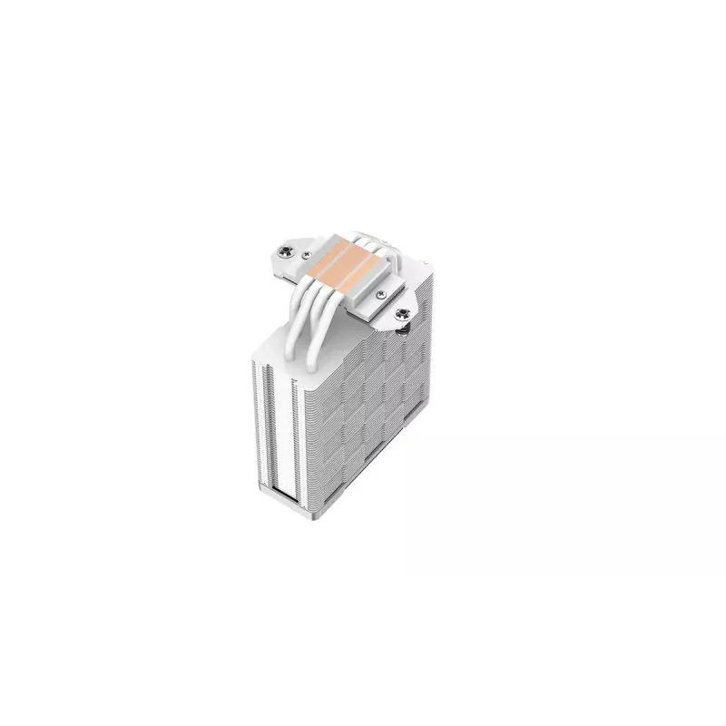 Air cooler DeepCool AK400 WH — 4×6 mm copper heat pipes, 120 mm FDB fan, 1850 RPM, 66.47 CFM, fits LGA 1700 and common Intel/AMD sockets, white