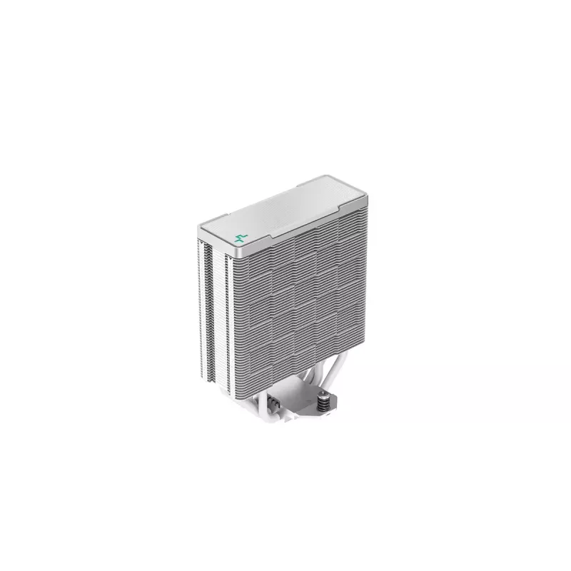 Air cooler DeepCool AK400 WH — 4×6 mm copper heat pipes, 120 mm FDB fan, 1850 RPM, 66.47 CFM, fits LGA 1700 and common Intel/AMD sockets, white
