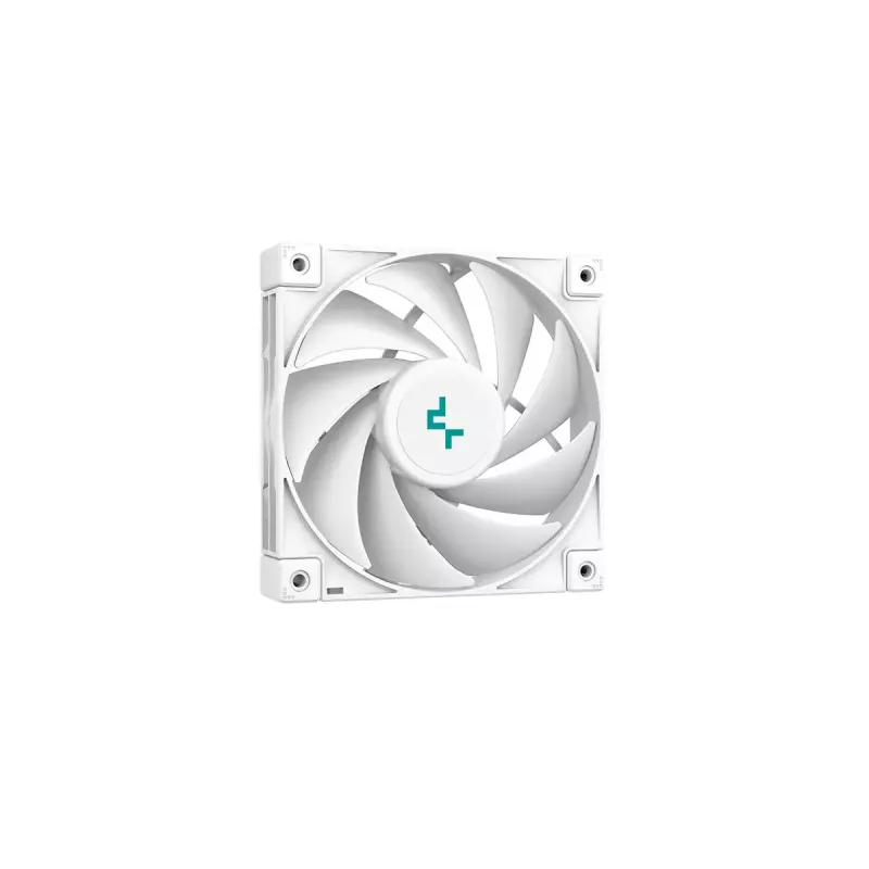 Air cooler DeepCool AK400 WH — 4×6 mm copper heat pipes, 120 mm FDB fan, 1850 RPM, 66.47 CFM, fits LGA 1700 and common Intel/AMD sockets, white