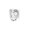 Air cooler DeepCool AK400 WH — 4×6 mm copper heat pipes, 120 mm FDB fan, 1850 RPM, 66.47 CFM, fits LGA 1700 and common Intel/AMD sockets, white