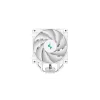 Air cooler DeepCool AK400 WH — 4×6 mm copper heat pipes, 120 mm FDB fan, 1850 RPM, 66.47 CFM, fits LGA 1700 and common Intel/AMD sockets, white