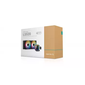 All-in-one liquid cooler DeepCool LS520 12 cm Black 500-2250 RPM