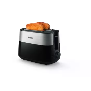 Toaster Philips HD2516/90 Daily Collection — 2-slice, 830 W, 8 browning levels, defrost, removable crumb tray