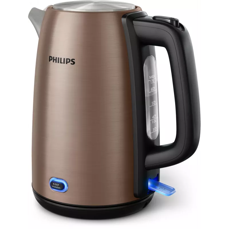 Philips Viva Collection HD9355/92 electric kettle 1.7 L 1900 W Black, Copper