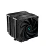 Air cooler DeepCool AK620 ZERO DARK 12 cm Black, 6 heat pipes, 2x120 mm PWM fans, TDP 260 W, Height 160 mm