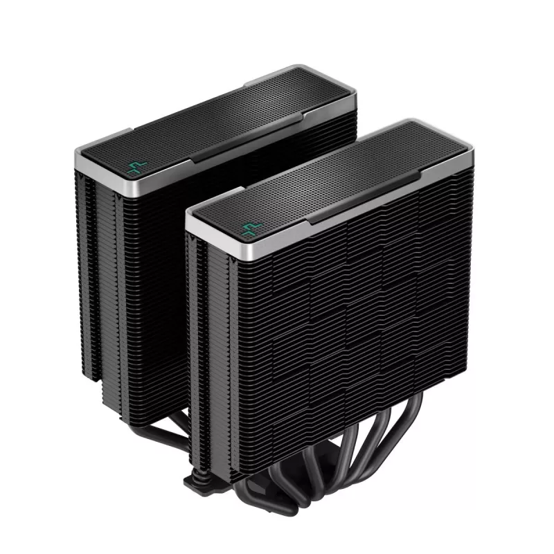 Air cooler DeepCool AK620 ZERO DARK 12 cm Black, 6 heat pipes, 2x120 mm PWM fans, TDP 260 W, Height 160 mm
