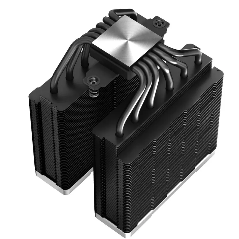 Air cooler DeepCool AK620 ZERO DARK 12 cm Black, 6 heat pipes, 2x120 mm PWM fans, TDP 260 W, Height 160 mm