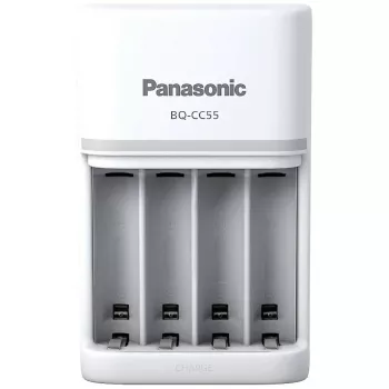 Battery charger Panasonic BQ-CC55E — compact NiMH/NiCd charger for AA/AAA rechargeable cells