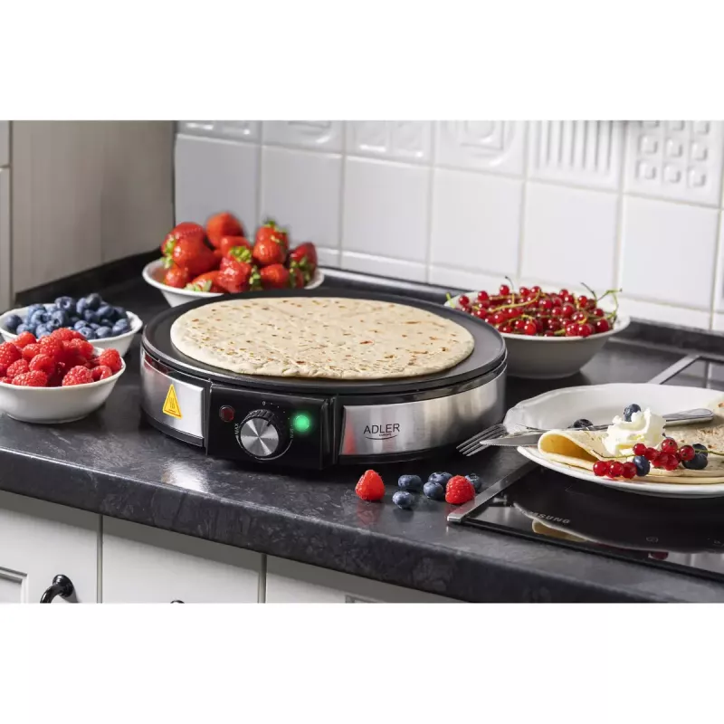 Crepe Maker Adler AD 3058 1600 W Black Stainless Steel