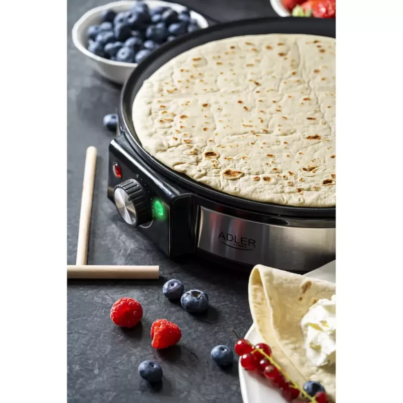 Crepe Maker Adler AD 3058 1600 W Black Stainless Steel