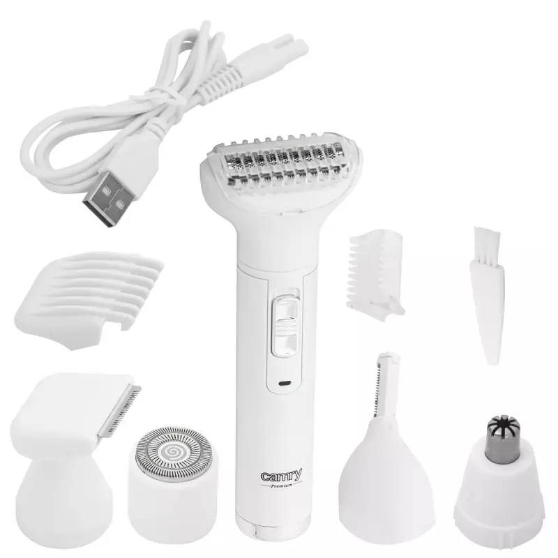 Cordless trimmer set Camry CR 2935 5-in-1 — rechargeable multi-grooming kit for facial, beard, ear and nose trimming