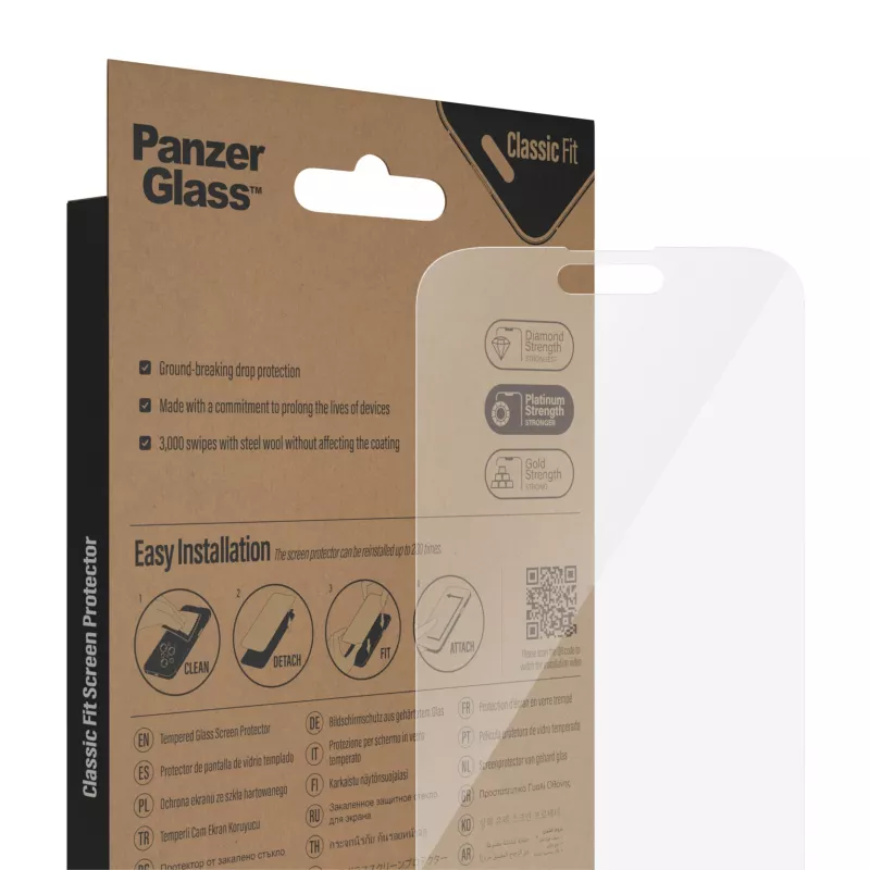 Screen Protector PanzerGlass Apple iPhone 14 Pro Max Classic Fit Scratch Shock Resistant