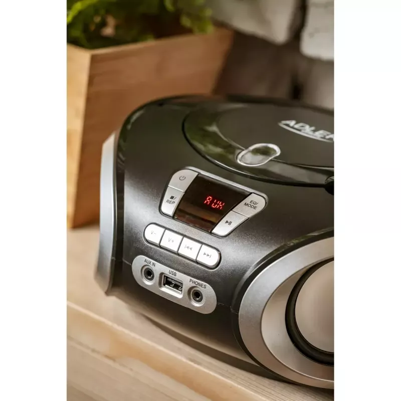Portable CD player Adler AD 1181 Black Silver