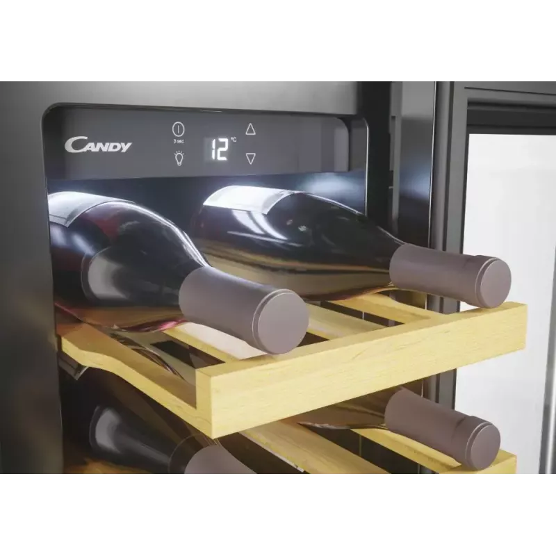 Built-in Wine Cooler Candy DiVino CCVB 30/1 Black 20 Bottles