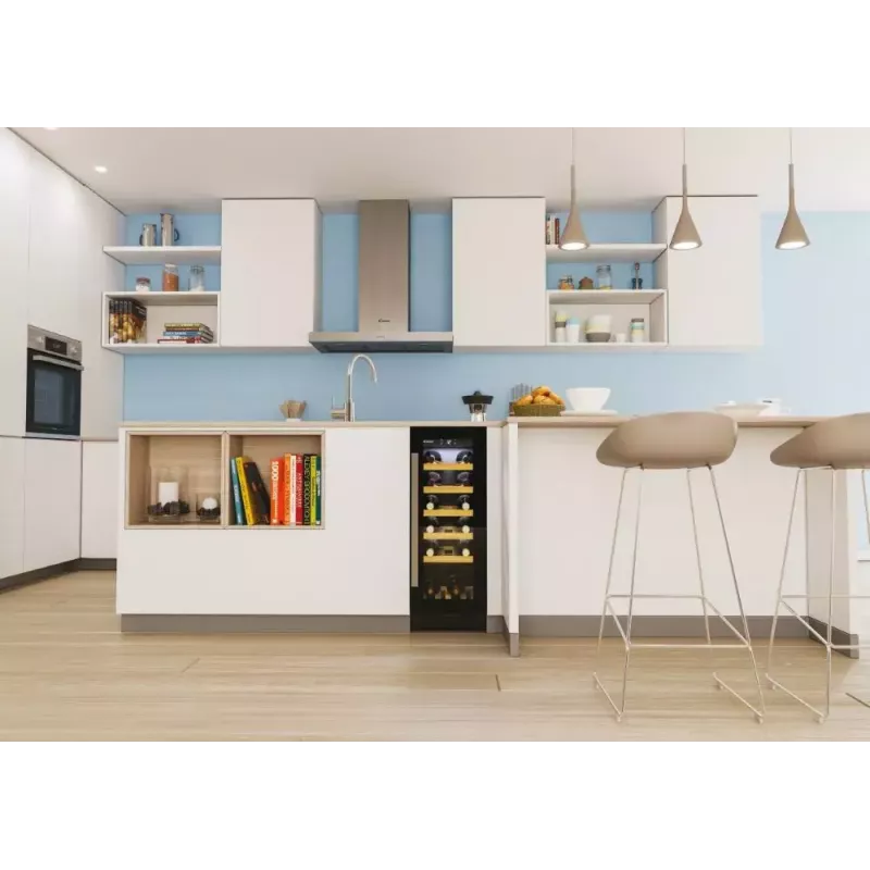 Built-in Wine Cooler Candy DiVino CCVB 30/1 Black 20 Bottles
