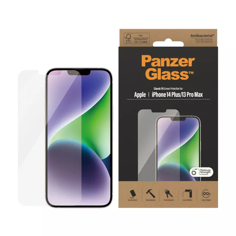 Screen Protector PanzerGlass Apple iPhone 14 Plus 13 Pro Max Scratch Shock Resistant
