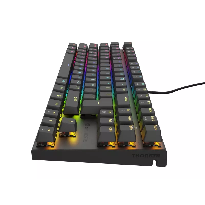 GENESIS Thor 303 TKL keyboard Gaming USB QWERTY Black RGB LED