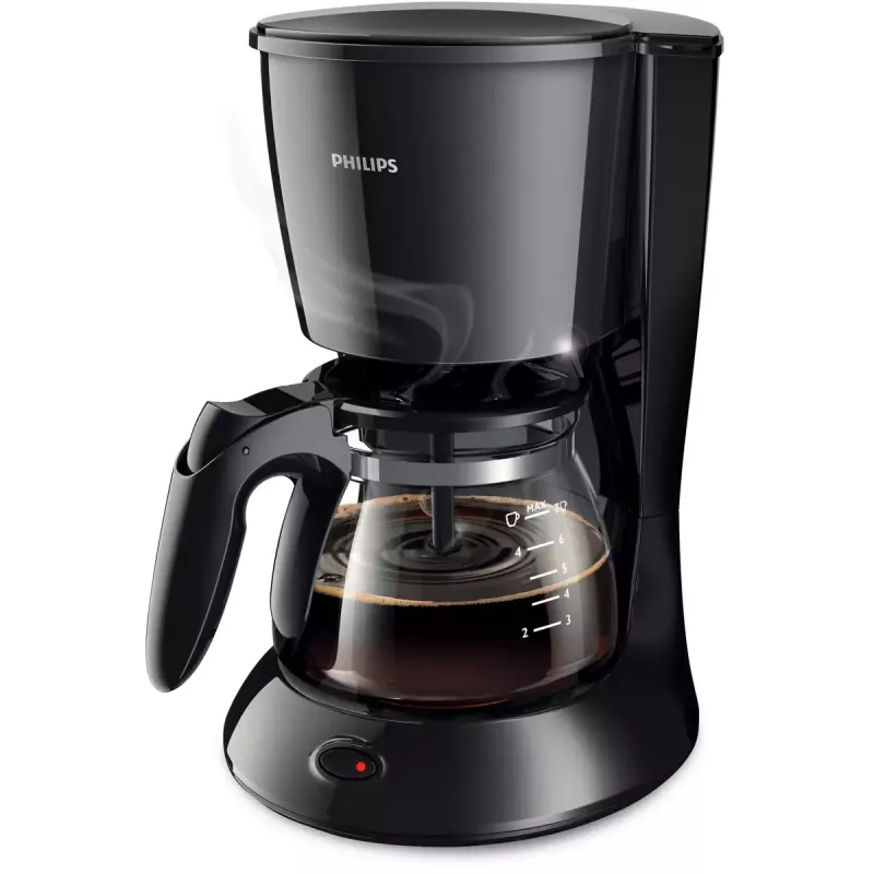 Philips Daily Collection HD7432/20 drip coffee maker, 750 W, 0.6 L water tank, 2-7 cups, Black