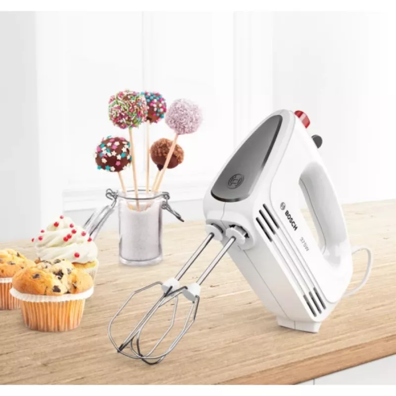 Hand mixer Bosch MFQ22100 — 375 W, hand-held, grey/white, 0.9 kg
