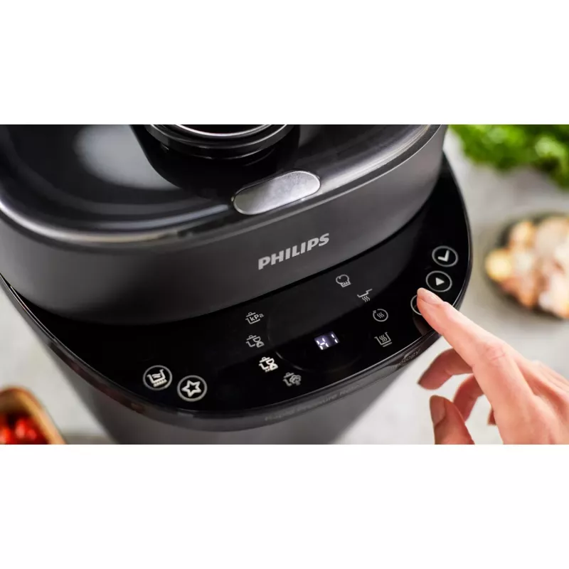 Electric pressure cooker Philips HD2151/40 — 5 L, 1000 W, 34 auto programs, black
