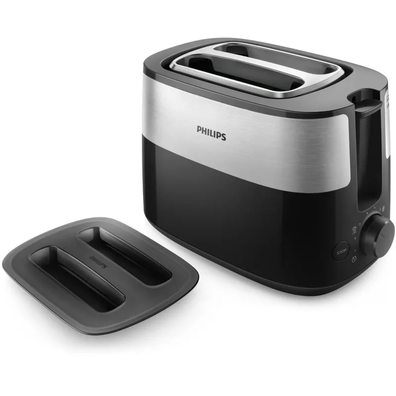 Philips Daily Collection HD2517/90 toaster 8 2 slice(s) 900 W Black, Silver