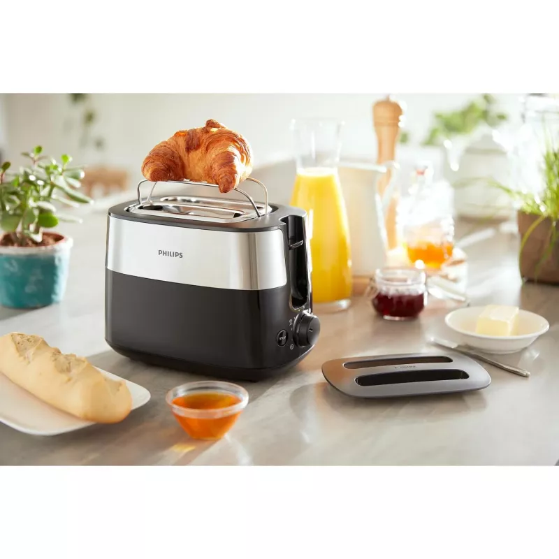 Philips Daily Collection HD2517/90 toaster 8 2 slice(s) 900 W Black, Silver