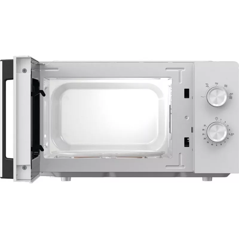 Solo microwave Gorenje 740248 — 800 W, 20 L, white, 5 power levels, 270 mm turntable