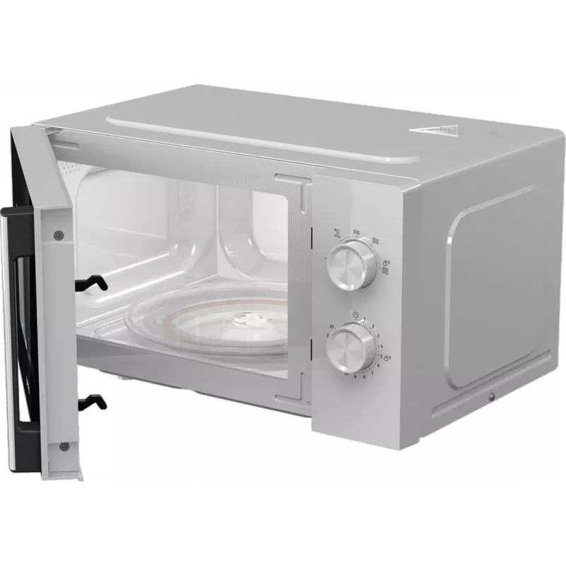 Solo microwave Gorenje 740248 — 800 W, 20 L, white, 5 power levels, 270 mm turntable