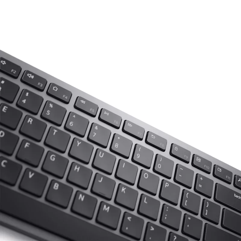 DELL Pro Plus Keyboard - KB700 - Russian (QWERTY), Full-size (100%), Wireless, RF Wireless + Bluetooth, QWERTY, Grey