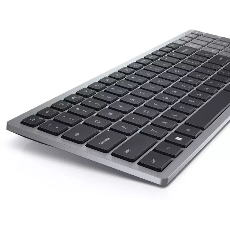 Keyboard DELL KB740 Office RF Wireless + Bluetooth QWERTY US International Grey Black