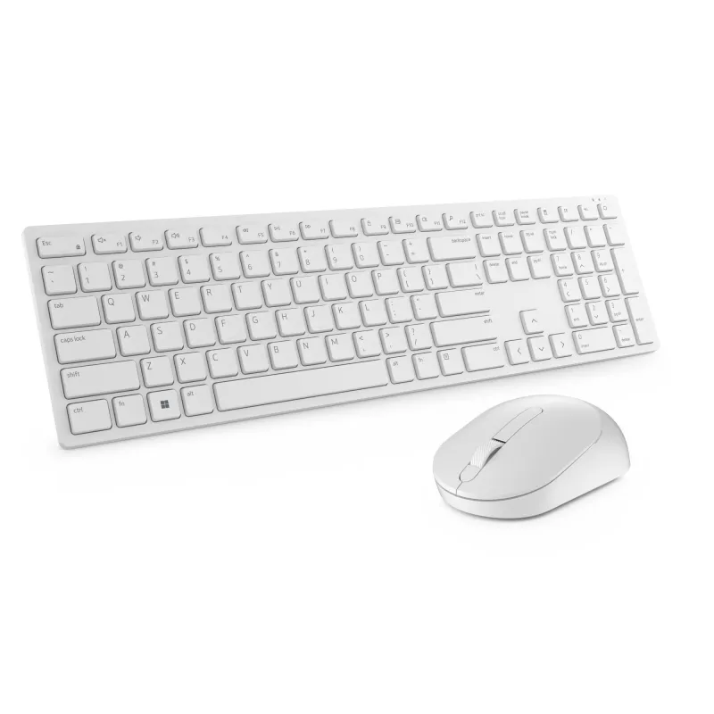 Keyboard and Mouse Dell KM5221W Pro Wireless Set White 2.4 GHz