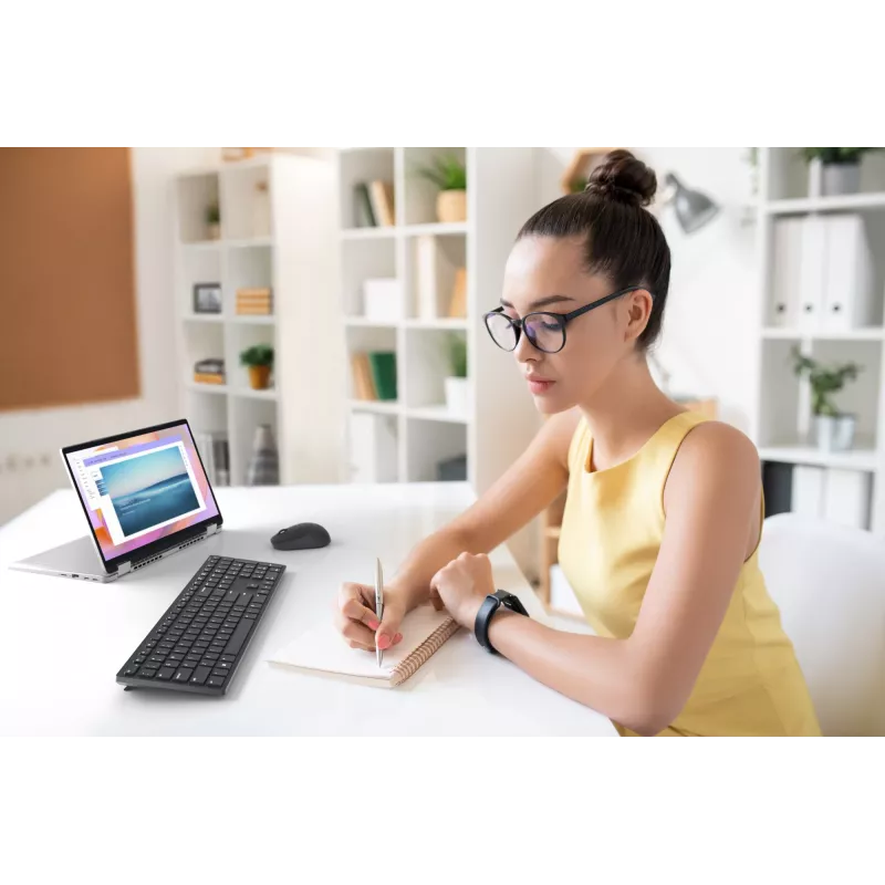 DELL Pro Keyboard - KB500 - Russian (QWERTY), Full-size (100%), Wireless, RF Wireless, Plunger key switch, QWERTY, Black