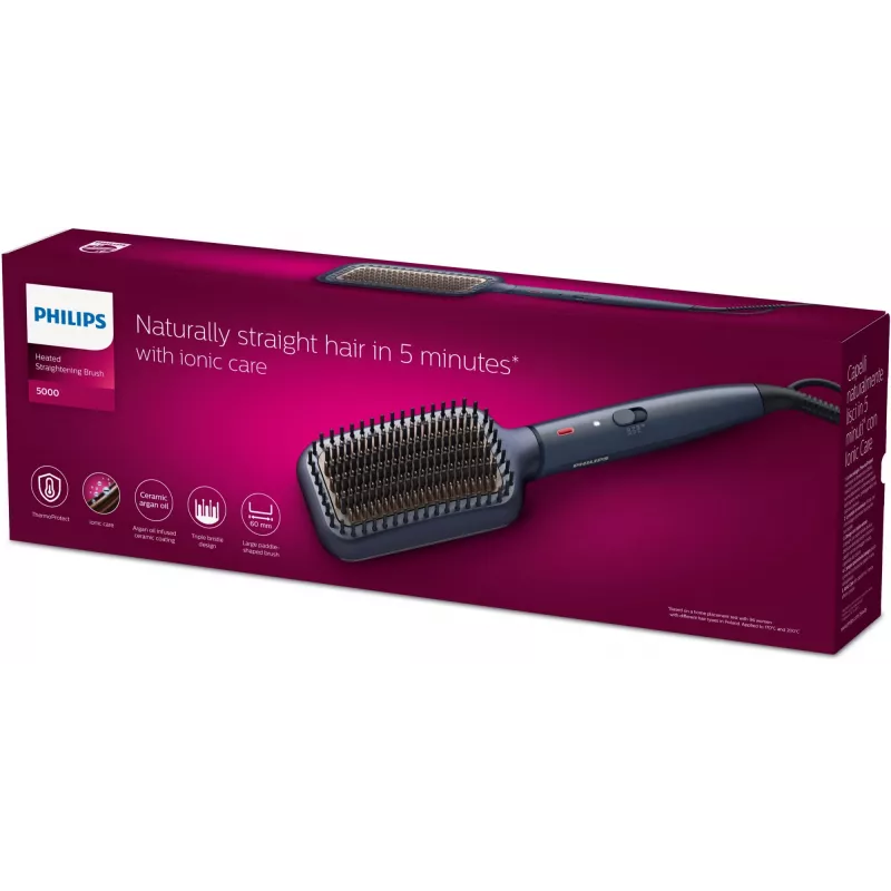 Philips 5000 Series BHH885/00 straightening brush, blue