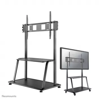 Neomounts NS-M4000BLACK TV trolley 60-105 inch, Black, Fixed floor stand, Steel, 150 kg, 152.4 cm (60 inch), 2.67 m (105 inch)