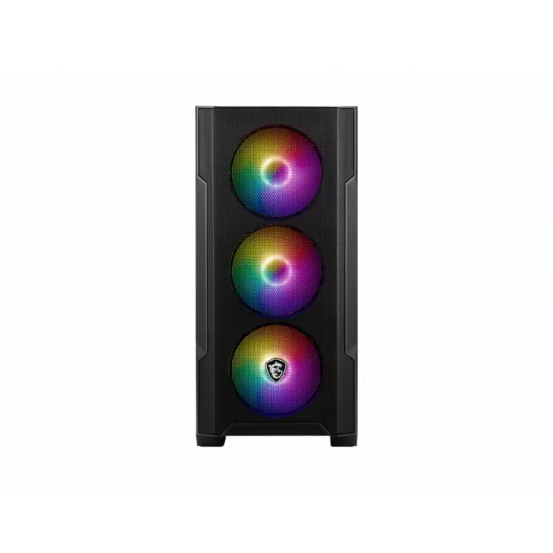 PC Case MSI MAG FORGE M100A Micro Tower Black with Tempered Glass, 3x120mm Front Fans, RGB, microATX/Mini‑ITX