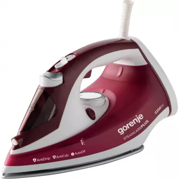Gorenje SIH2200RBC Steam iron Ceramic soleplate 2200 W Red