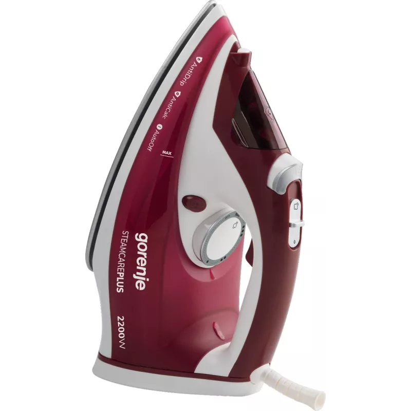 Gorenje SIH2200RBC Steam iron Ceramic soleplate 2200 W Red