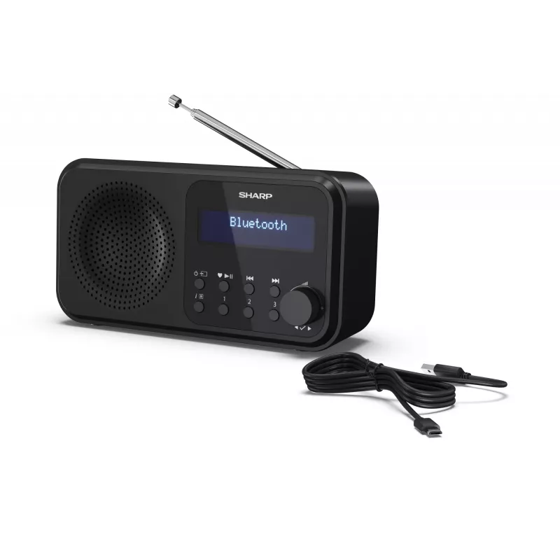 Sharp DR-P420(BK) Tokyo Portable Digital Radio, Portable, Digital, DAB, DAB+, FM, Auto scan, Auto tuning, 2 W, AAC