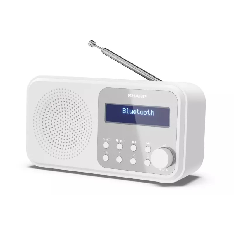 Sharp DR-P420(WH) Tokyo Portable Digital Radio, Portable, Digital, DAB, DAB+, FM, Auto scan, Auto tuning, 2 W, AAC