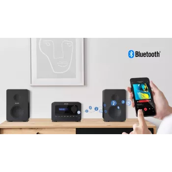 Sharp TOKYO DAB+ HI-FI Micro System Home audio micro system 40 W Black