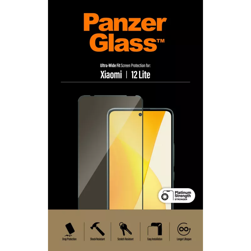 Screen Protector PanzerGlass Xiaomi 12 Lite Ultra-Wide Fit Scratch Shock Resistant