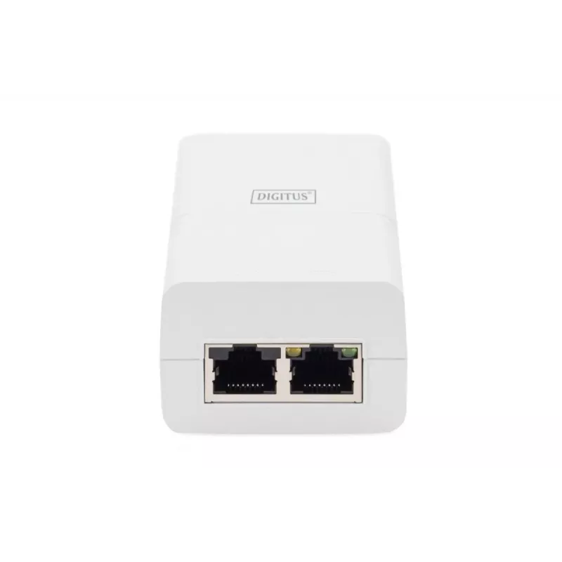 DIGITUS Gigabit Ethernet PoE+ Injector 802.3at, 30 W small housing, white
