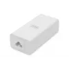 DIGITUS Gigabit Ethernet PoE+ Injector 802.3at, 30 W small housing, white