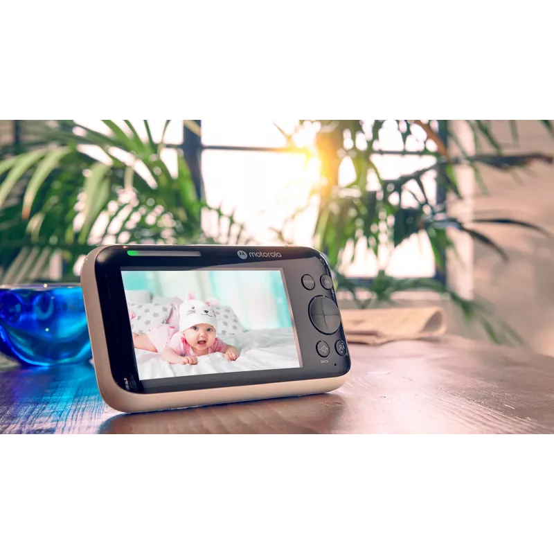 Video baby monitor Motorola PIP1500 with 5 inch display, 480×272, 2.4 GHz FHSS, 300 m range, 2800 mAh battery