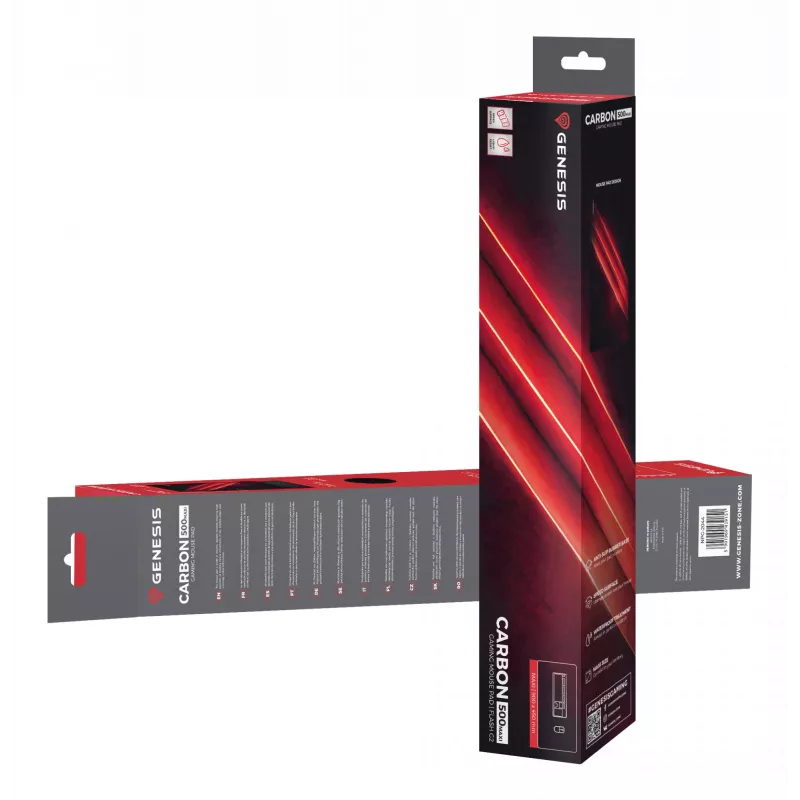 GENESIS Carbon 500 Maxi Flash G2 Gaming mouse pad Black, Red